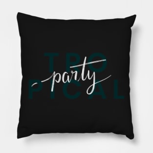 Tropical Party Invitation Pillow