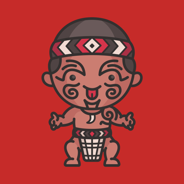 Disover Cute Traditional Maori Cartoon - Maori - T-Shirt