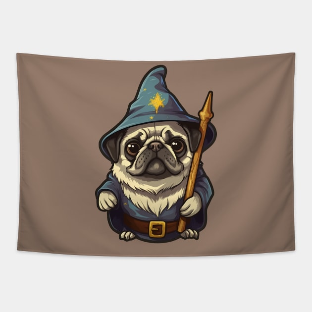 Pug says You Shall Not Pass Tapestry by Brilliant Tee Shop