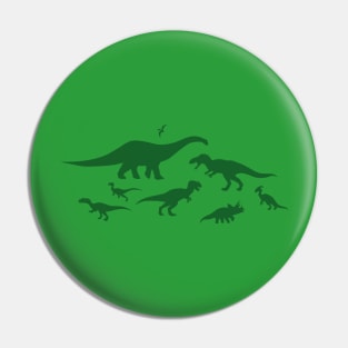 Green Dinosaurs Pin