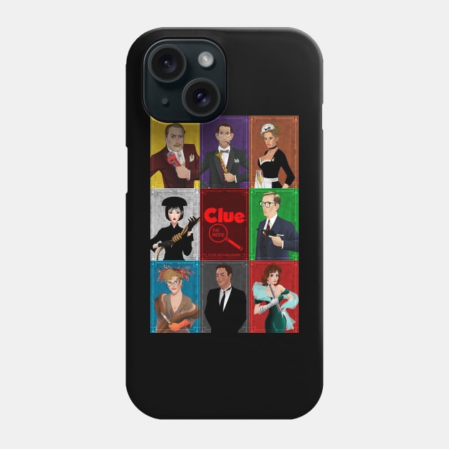 clue horror Phone Case by Van Bouten Design