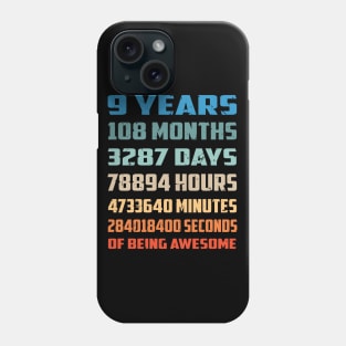 Funny 9 Years Birthday Phone Case