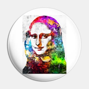 Mona Lisa Grunge Pin