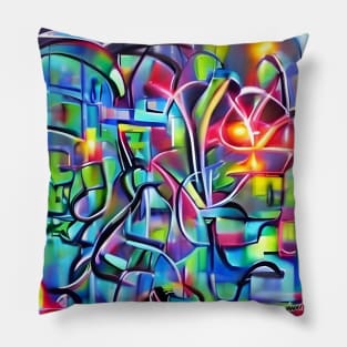 Shiny Graffiti Pillow