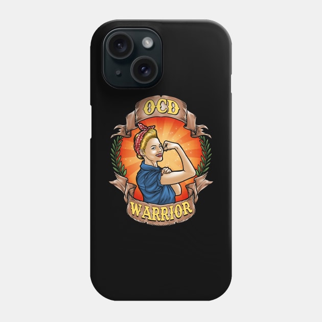 Retro Reflections: Unraveling the Intricacies of Obsessive-Compulsive Disorder (OCD) in Vintage Charm Phone Case by Holymayo Tee