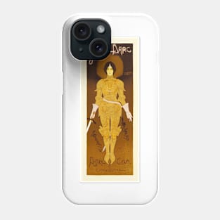 Astre Cola as Jeanne D' Arc Theatre Advertisement Wall Art 1896 by Georges de Feure Phone Case