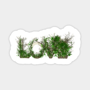 Love Garden Word Design Magnet