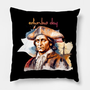 Columbus Day Pillow