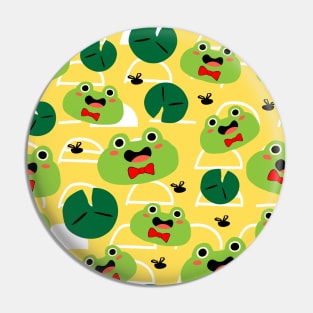 Cute frogs with bowties Pin