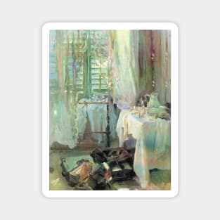 A Hotel Room by John Singer Sargent Magnet