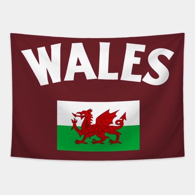 Wales Flag Tapestry by Issho Ni