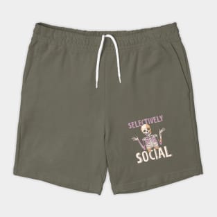 Selectively Social Skeleton Shorts