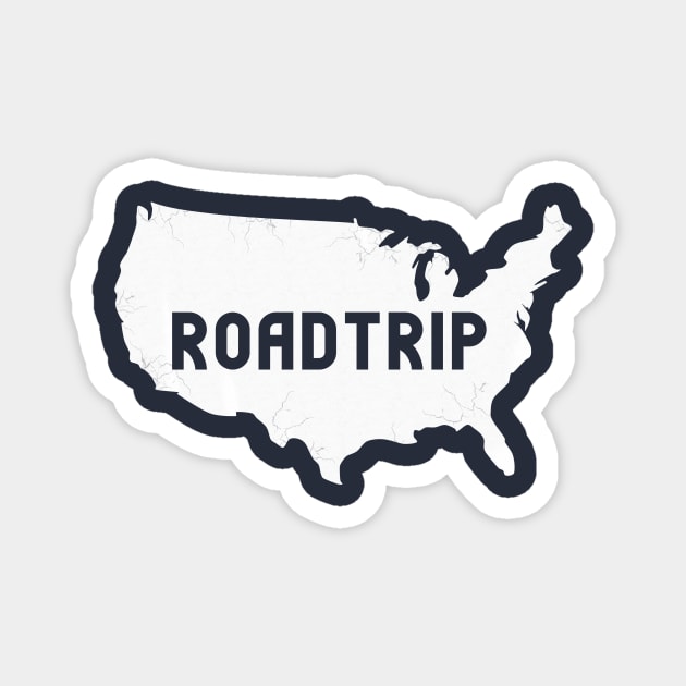 American road trip vacation t-shirt Magnet by happinessinatee