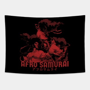 Afro Samurai - red sketch Tapestry