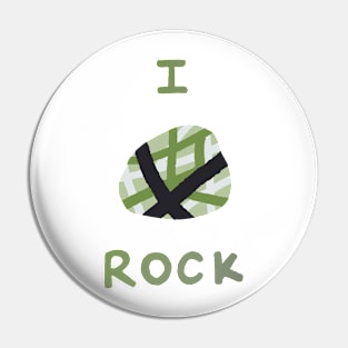 Pride rocks - aromantic Pin