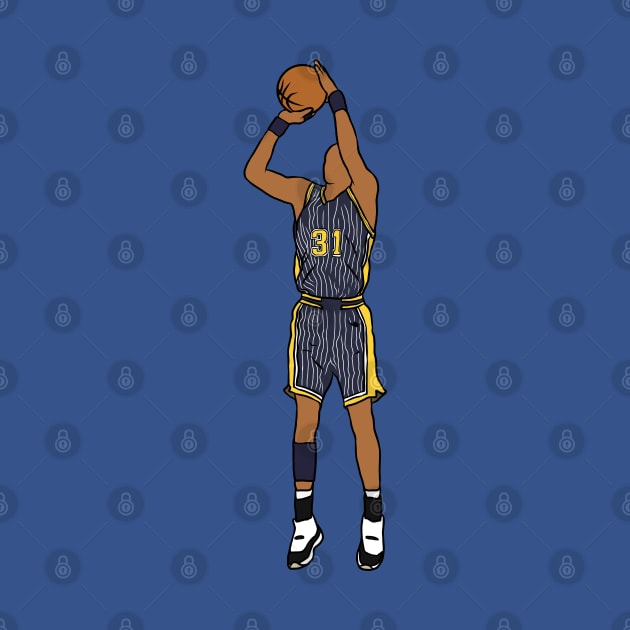 Reggie Miller Jumpshot by rattraptees