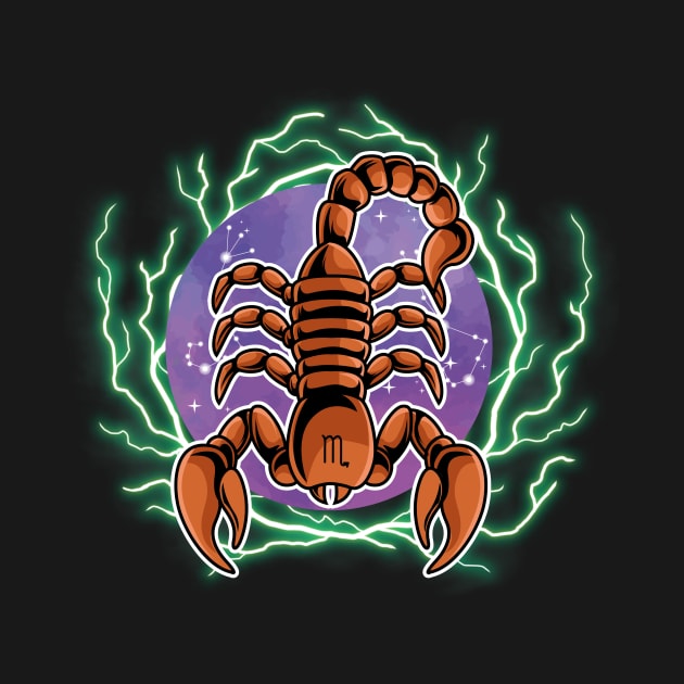 Scorpio Horoscope Sign by Qibar Design