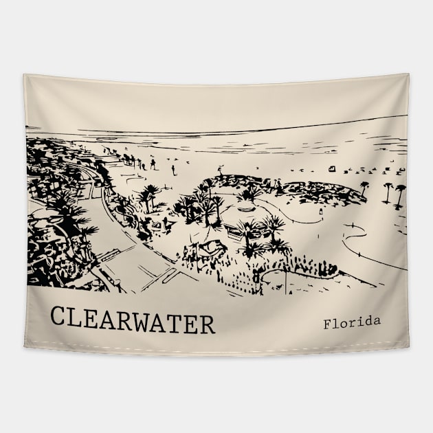 Clearwater - Florida Tapestry by Lakeric