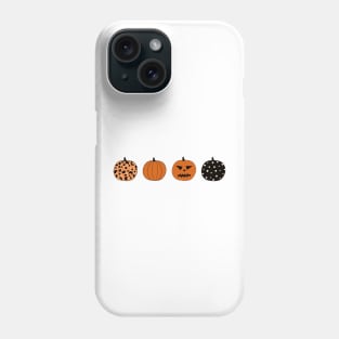 Pumpkins leopard and dots Phone Case