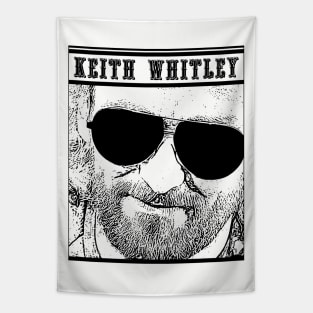 Keith Whitley // Black Retro Tapestry