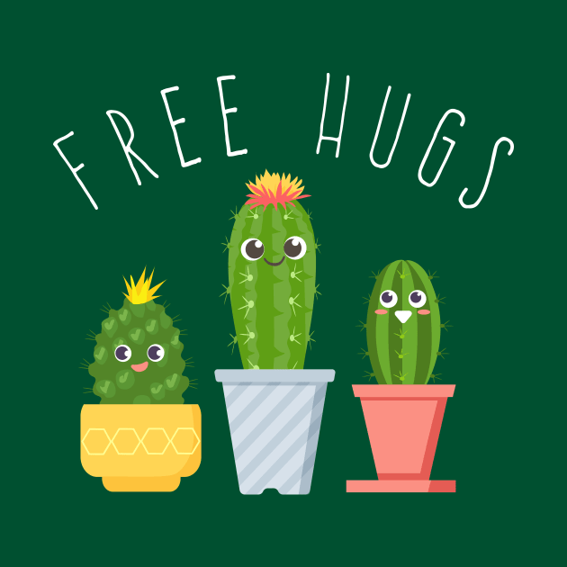 Free Hugs - Cactus design - Succulent by Plantitas