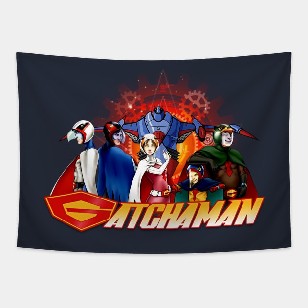 Battle Of The Planets - Japan Vintage Tapestry by Grindbising