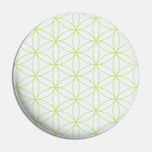 Green sacred geometry Pin