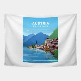 Austria - Hallstatt Landscape Tapestry