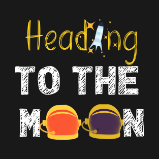 heading to the moon cryptocurrency design T-Shirt