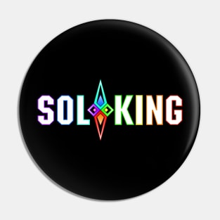 SOL KING LOGO - WHITE TEXT Pin