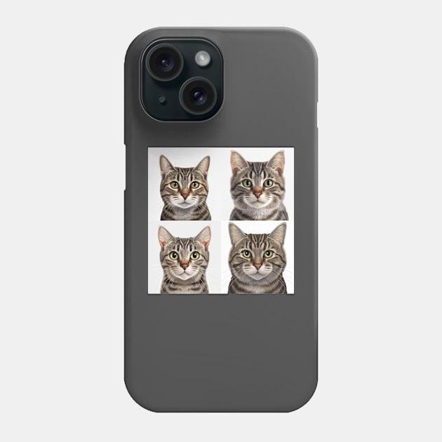 Tabby Cat Family Phone Case by idrockthat