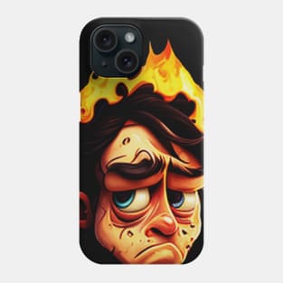 Angry Man Face Phone Case