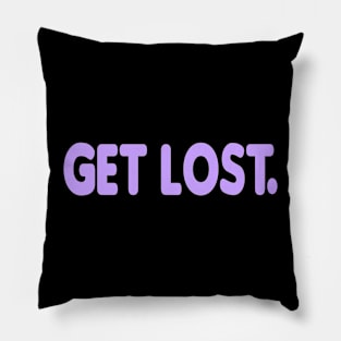 GET LOST. CLASSIC LOGO LILAC Pillow