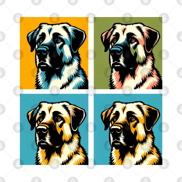 Anatolian Shepherd Pop Art - Dog Lovers by PawPopArt