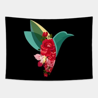 Abstract flower bird Tapestry