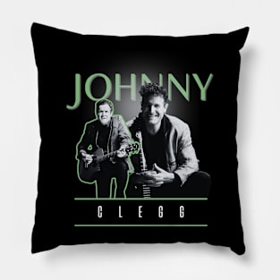 Johnny clegg +++ 70s retro Pillow