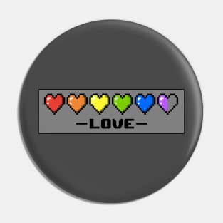 Love is Life: LGBT Pride Hearts Pin