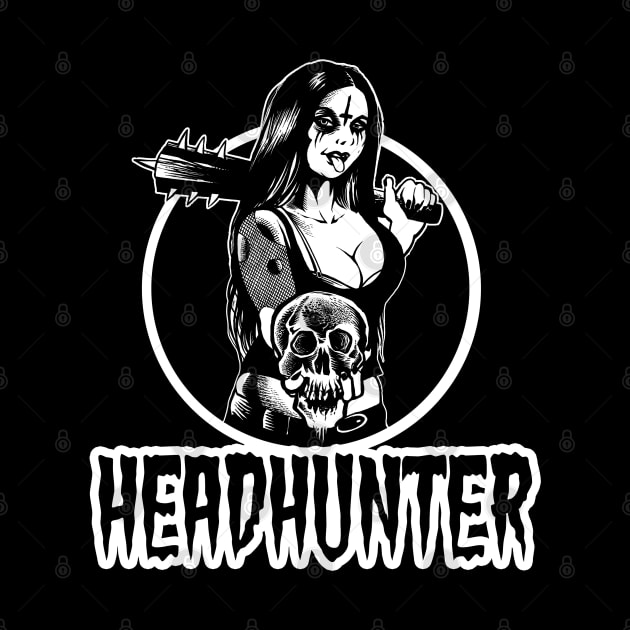 Headhunter Black Metal Girl by wildsidecomix