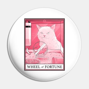 Wheel of Fortune Cat Tarot Pin