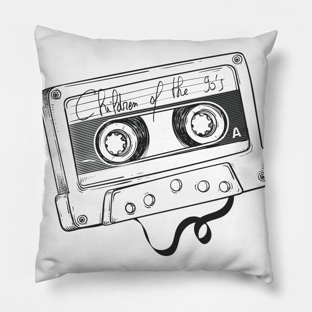 CHILDREN OF 90S - classic collector edition Pillow by BACK TO THE 90´S