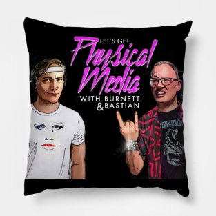 Let's Get Physical Media Logo Pillow