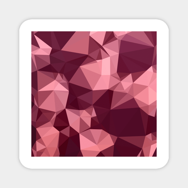 Imperial Purple Abstract Low Polygon Background Magnet by retrovectors