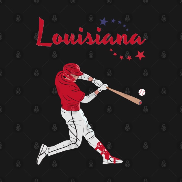 Louisiana USA Baseball by VISUALUV