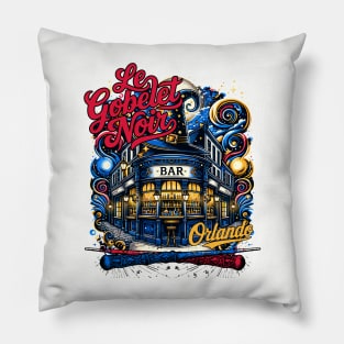 Le Gobelet Noir Paris Bar and Restaurant Orlando Florida Pillow