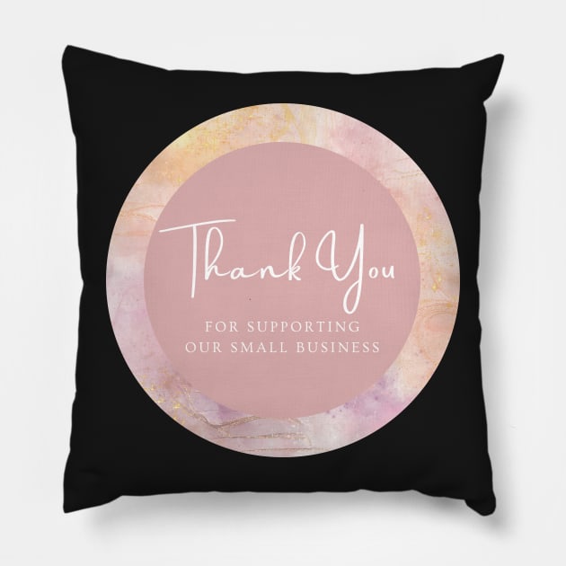 Thank You for supporting our small business Sticker - Sweetie Pink Pillow by LD-LailaDesign