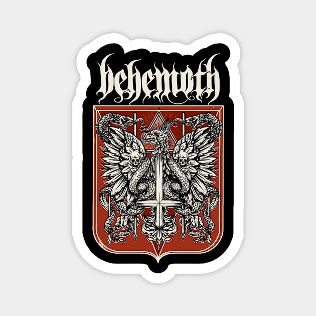 BEHEMOTH VTG Magnet by  stickercastle