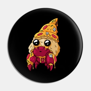 Cute pizza hermit crab creature Pin