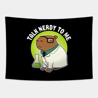 Talk nerdy to me Capybara Science Tapestry