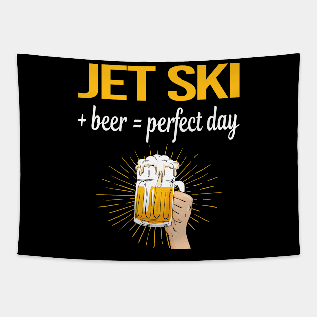 Beer Perfect Day Jet Ski Tapestry by relativeshrimp