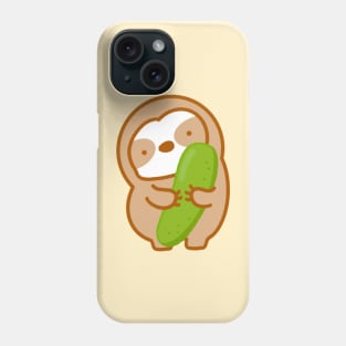 Cute Cucumber Sloth Phone Case